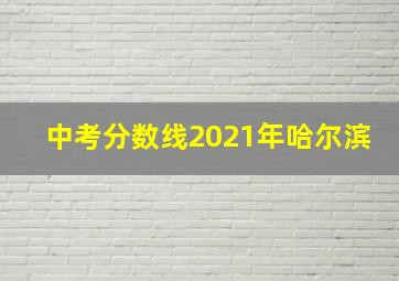 中考分数线2021年哈尔滨