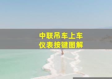 中联吊车上车仪表按键图解