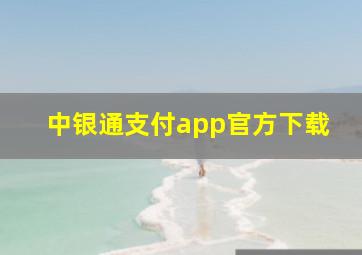 中银通支付app官方下载