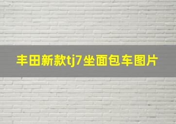 丰田新款tj7坐面包车图片