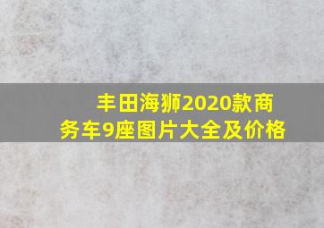 丰田海狮2020款商务车9座图片大全及价格