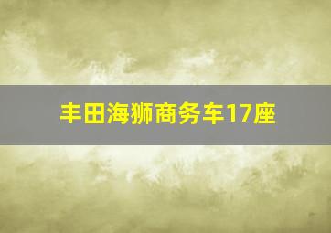 丰田海狮商务车17座