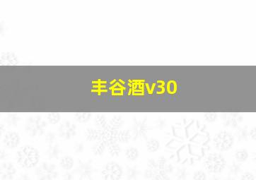 丰谷酒v30