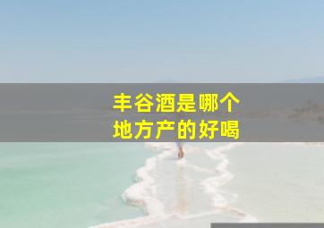 丰谷酒是哪个地方产的好喝