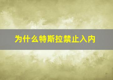 为什么特斯拉禁止入内