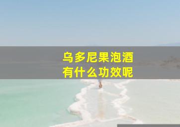 乌多尼果泡酒有什么功效呢