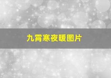 九霄寒夜暖图片