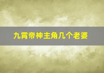 九霄帝神主角几个老婆