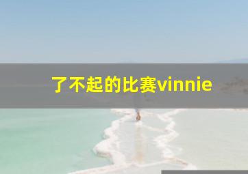 了不起的比赛vinnie