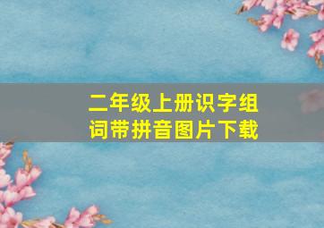 二年级上册识字组词带拼音图片下载