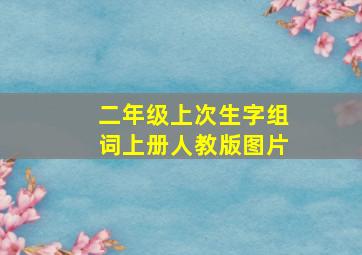 二年级上次生字组词上册人教版图片