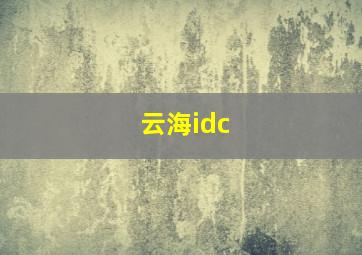 云海idc