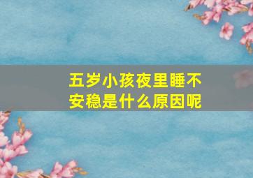 五岁小孩夜里睡不安稳是什么原因呢