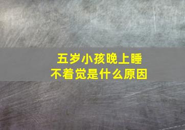 五岁小孩晚上睡不着觉是什么原因