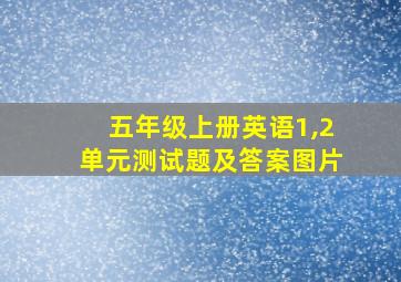 五年级上册英语1,2单元测试题及答案图片