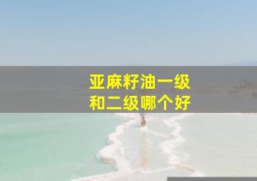 亚麻籽油一级和二级哪个好