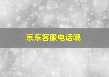 京东客服电话哦