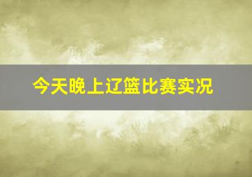 今天晚上辽篮比赛实况