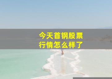 今天首钢股票行情怎么样了