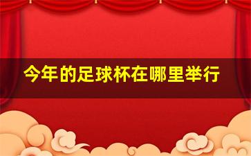 今年的足球杯在哪里举行