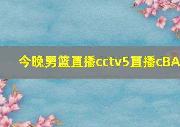 今晚男篮直播cctv5直播cBA