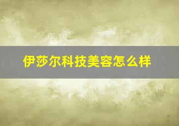 伊莎尔科技美容怎么样