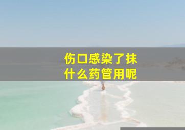 伤口感染了抹什么药管用呢