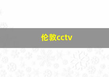 伦敦cctv