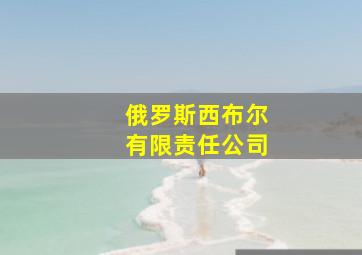 俄罗斯西布尔有限责任公司