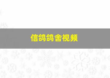 信鸽鸽舍视频