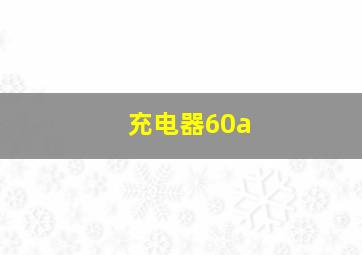 充电器60a