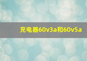 充电器60v3a和60v5a