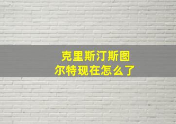 克里斯汀斯图尔特现在怎么了