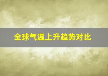 全球气温上升趋势对比