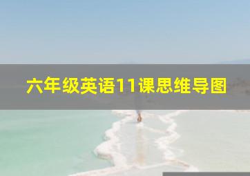 六年级英语11课思维导图