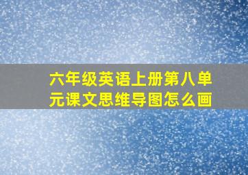 六年级英语上册第八单元课文思维导图怎么画