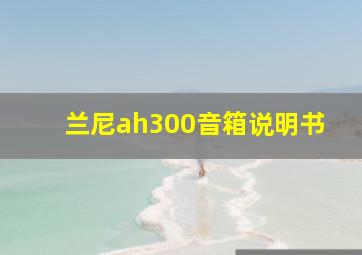 兰尼ah300音箱说明书