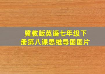 冀教版英语七年级下册第八课思维导图图片