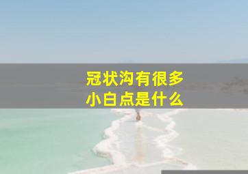 冠状沟有很多小白点是什么