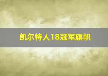 凯尔特人18冠军旗帜