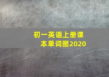 初一英语上册课本单词图2020