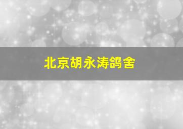 北京胡永涛鸽舍