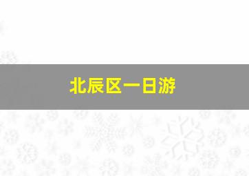 北辰区一日游