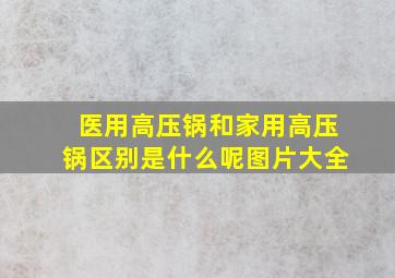 医用高压锅和家用高压锅区别是什么呢图片大全