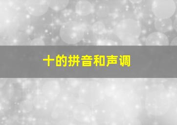 十的拼音和声调