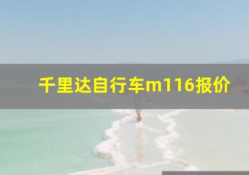 千里达自行车m116报价