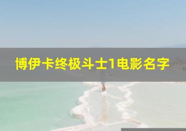 博伊卡终极斗士1电影名字