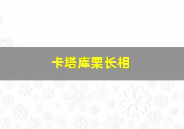 卡塔库栗长相