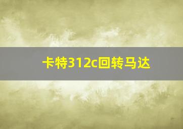 卡特312c回转马达