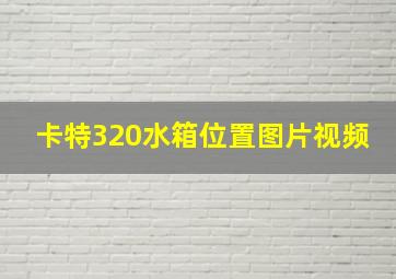 卡特320水箱位置图片视频